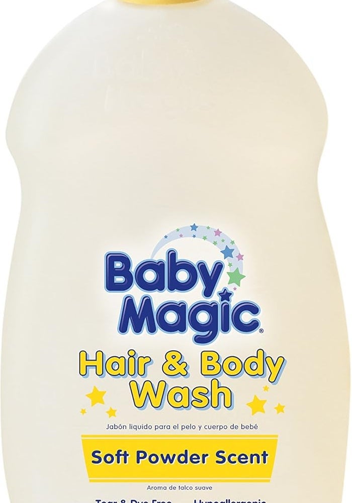 Baby Magic Hair and Body Wash with Soft Powder Scent - 16.5 OZ (488 ml) - Image 1